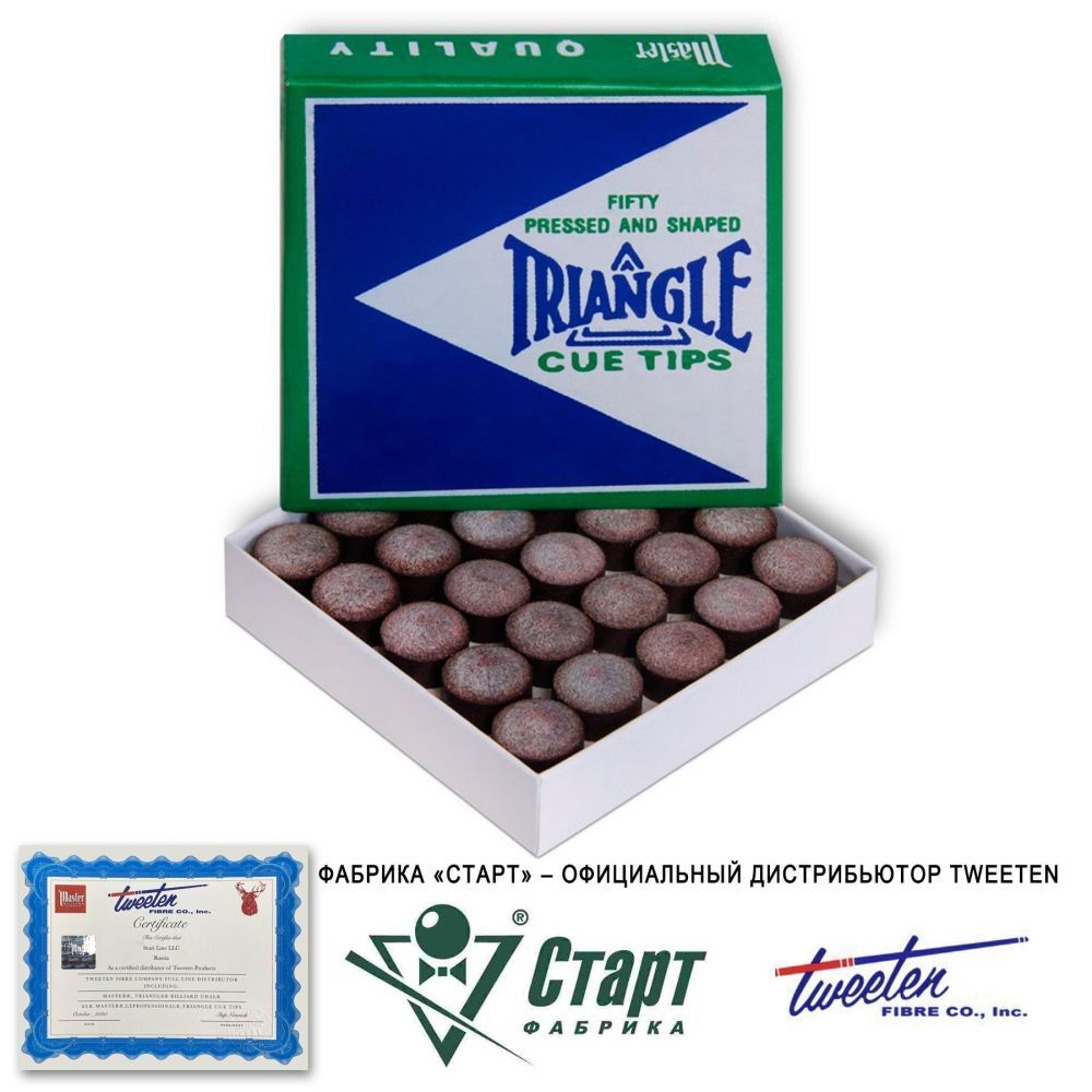 Наклейка Tweeten Triangle 12,5 мм (50 шт)