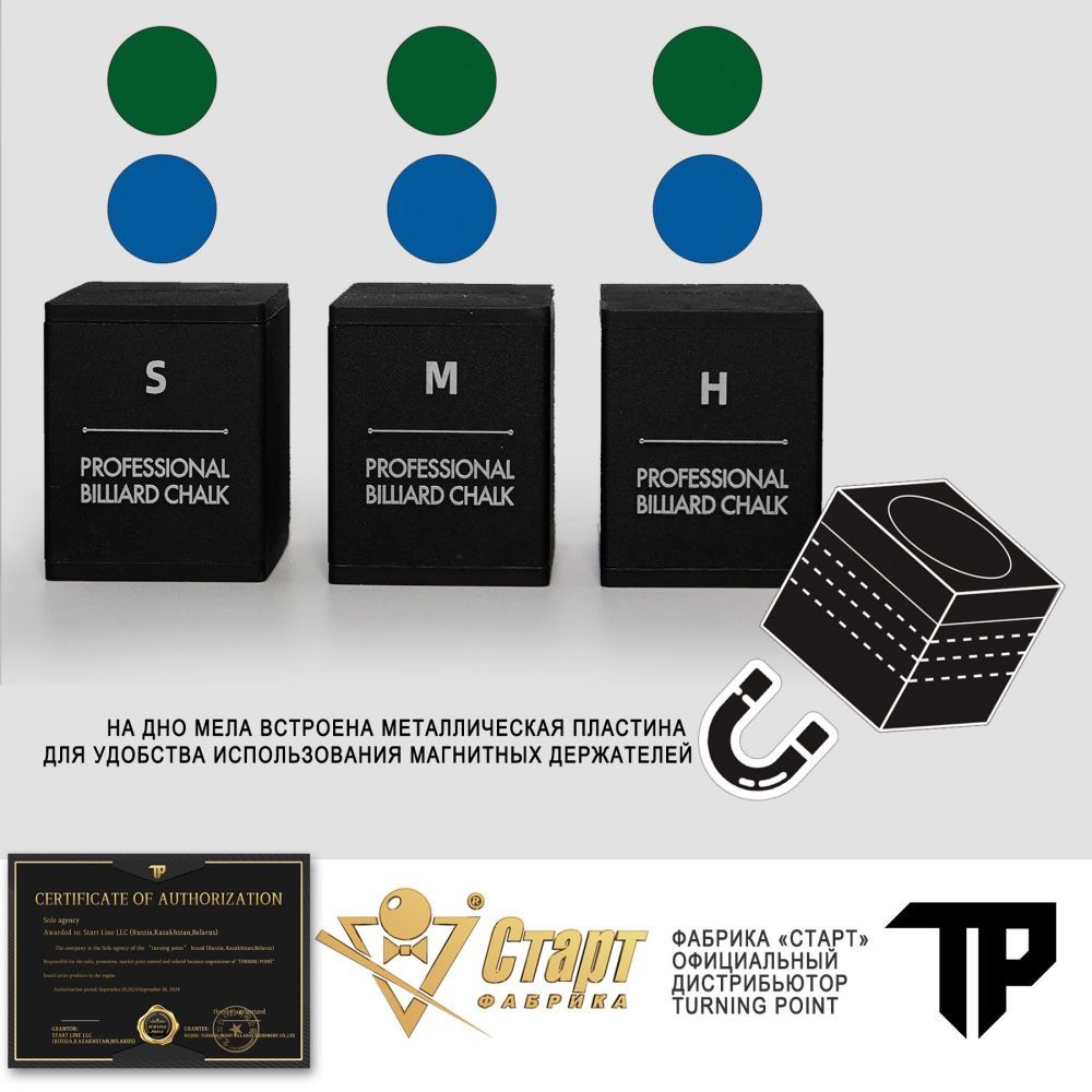 Мел Turning Point Pro Синий M (60 шт)